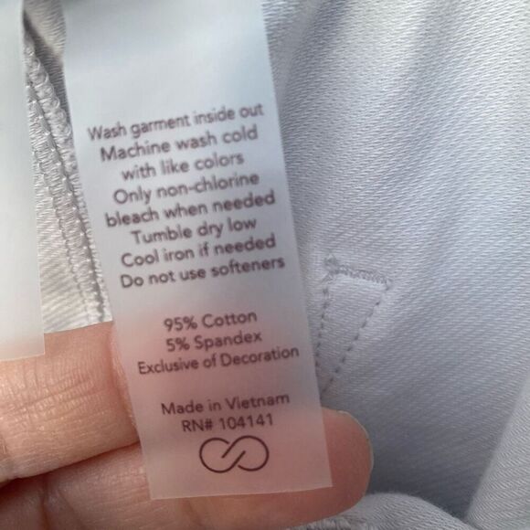 New Calia by Carrie Underwood Trapunto Joggers Pants Gray Cotton Women’s XXL NWT - Picture 4 of 11